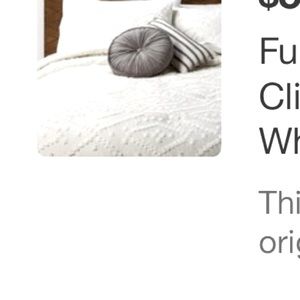 Fullqueen 5pc Olympia Clipped Comforter 